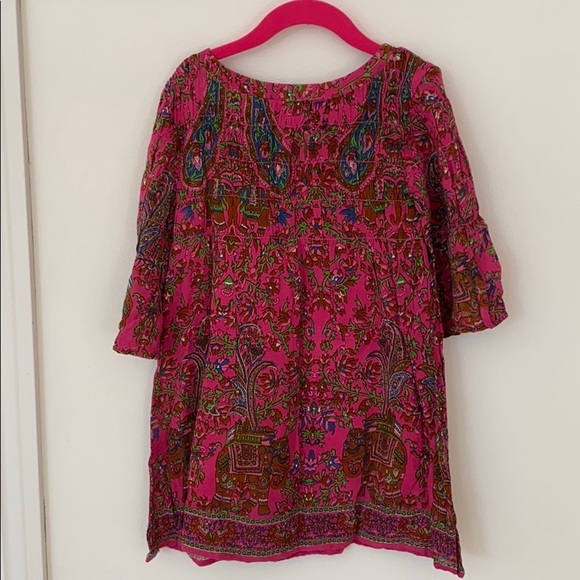 Peek Hot pink patterned dress - Picture 4 of 5